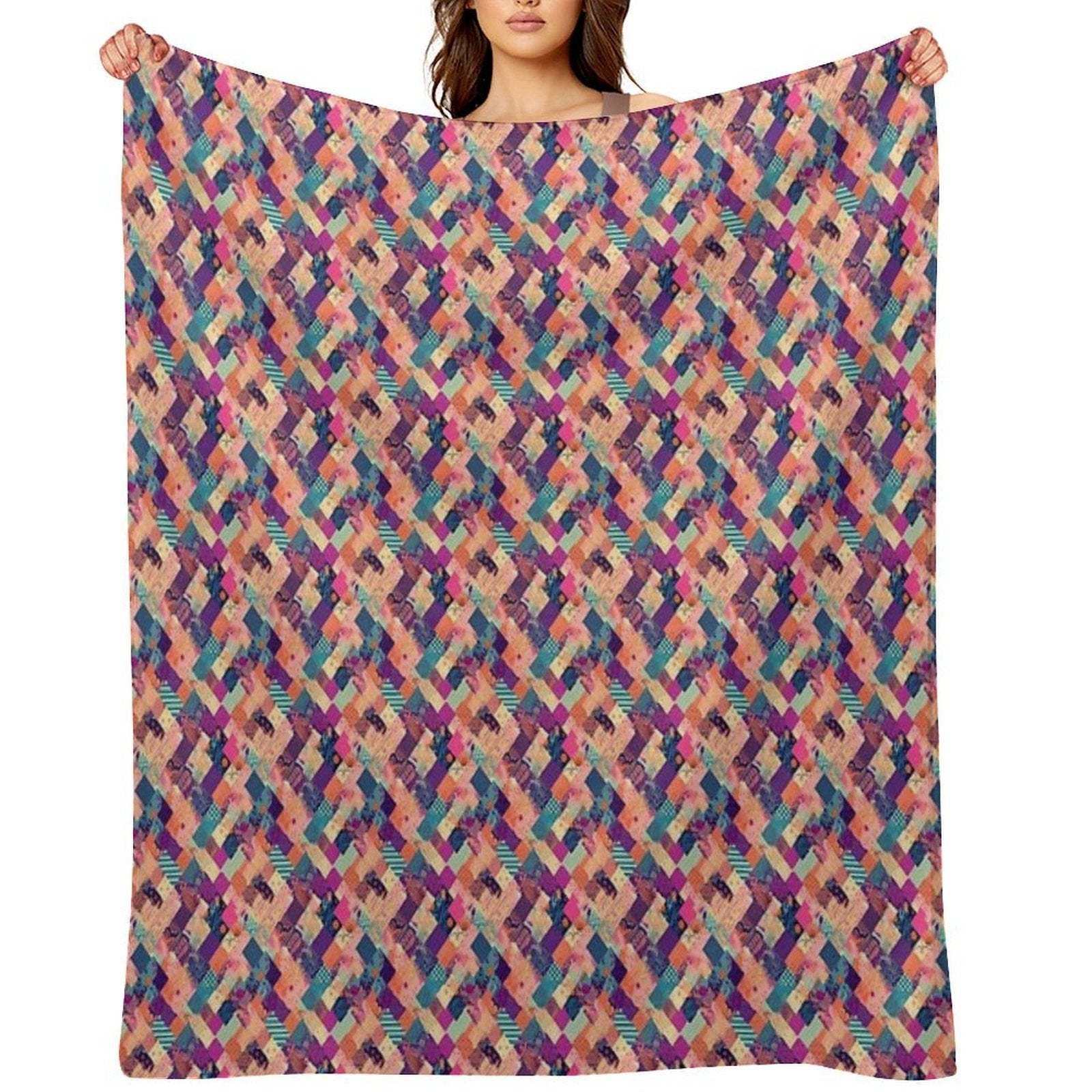 Patchwork Premium Throw Blanket