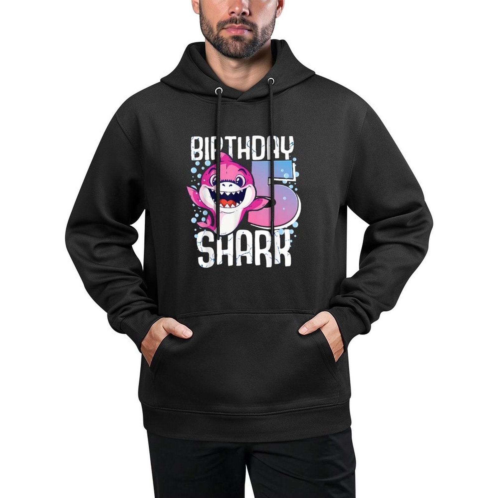 Birthday Shark 5th Birthday Girl Shark 5 Years Shark Unisex Design Hoodie