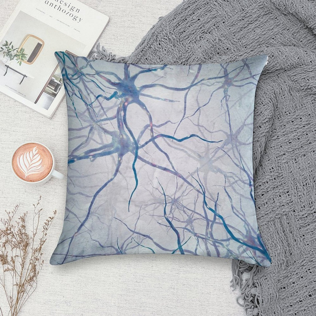 Neural Network, Illustration (C0470277) Soft Easy Maintenance Throw Pillow