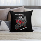 Ducati Multistrada 1200 (Ducati Red) for Motorcycle Riders Soft Easy Maintenance Throw Pillow