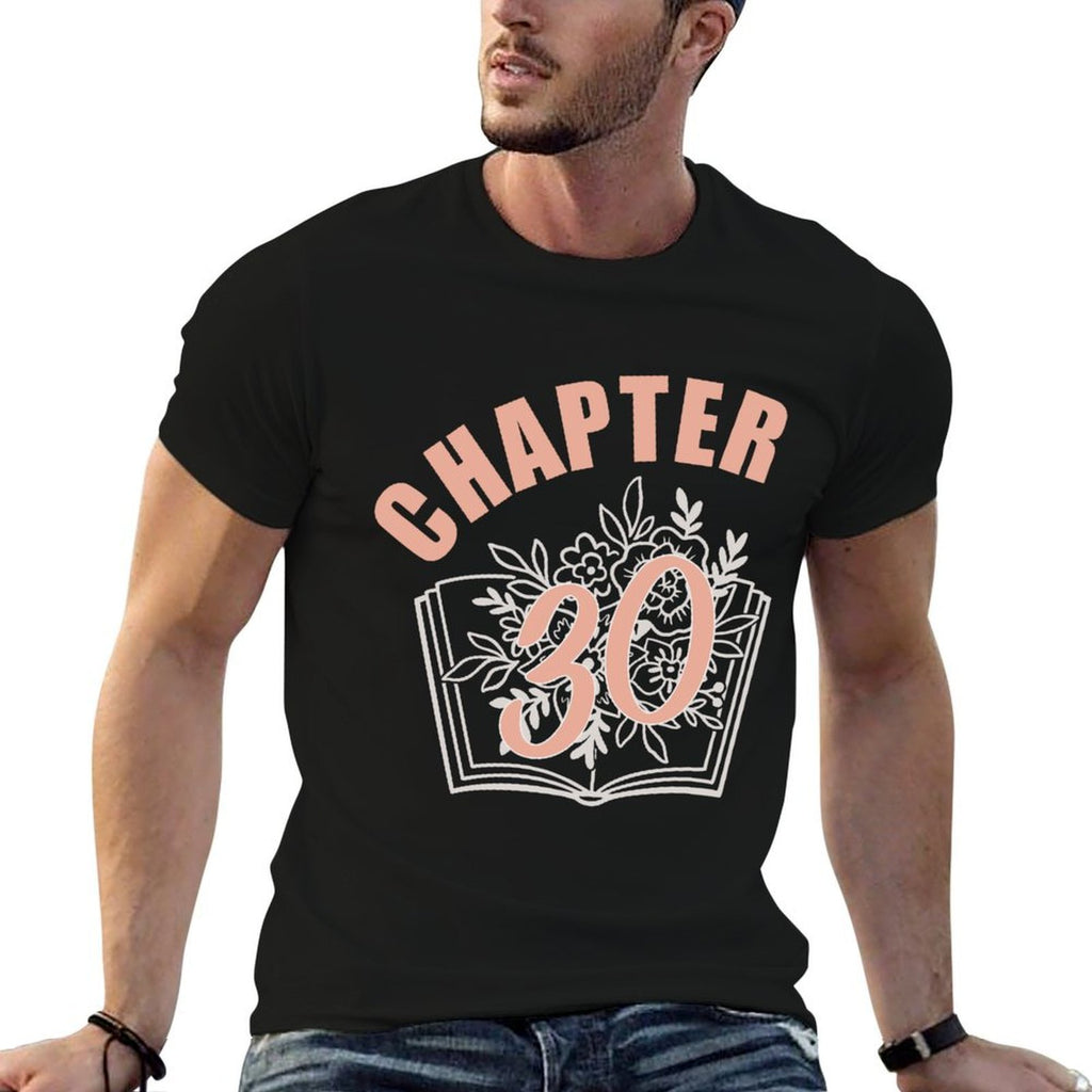 Chapter 30 Birthday Women Book Lover 30th Birthday  Rolled Sleeves T-Shirt