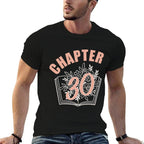 Chapter 30 Birthday Women Book Lover 30th Birthday  Rolled Sleeves T-Shirt