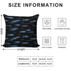 Firefly Squid Hotaruika Bioluminescent Soft Reinforced Edging Throw Pillow
