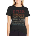 21 Years Of Being Awesome Boys And Girls 21st Birthday  Classic T-Shirt