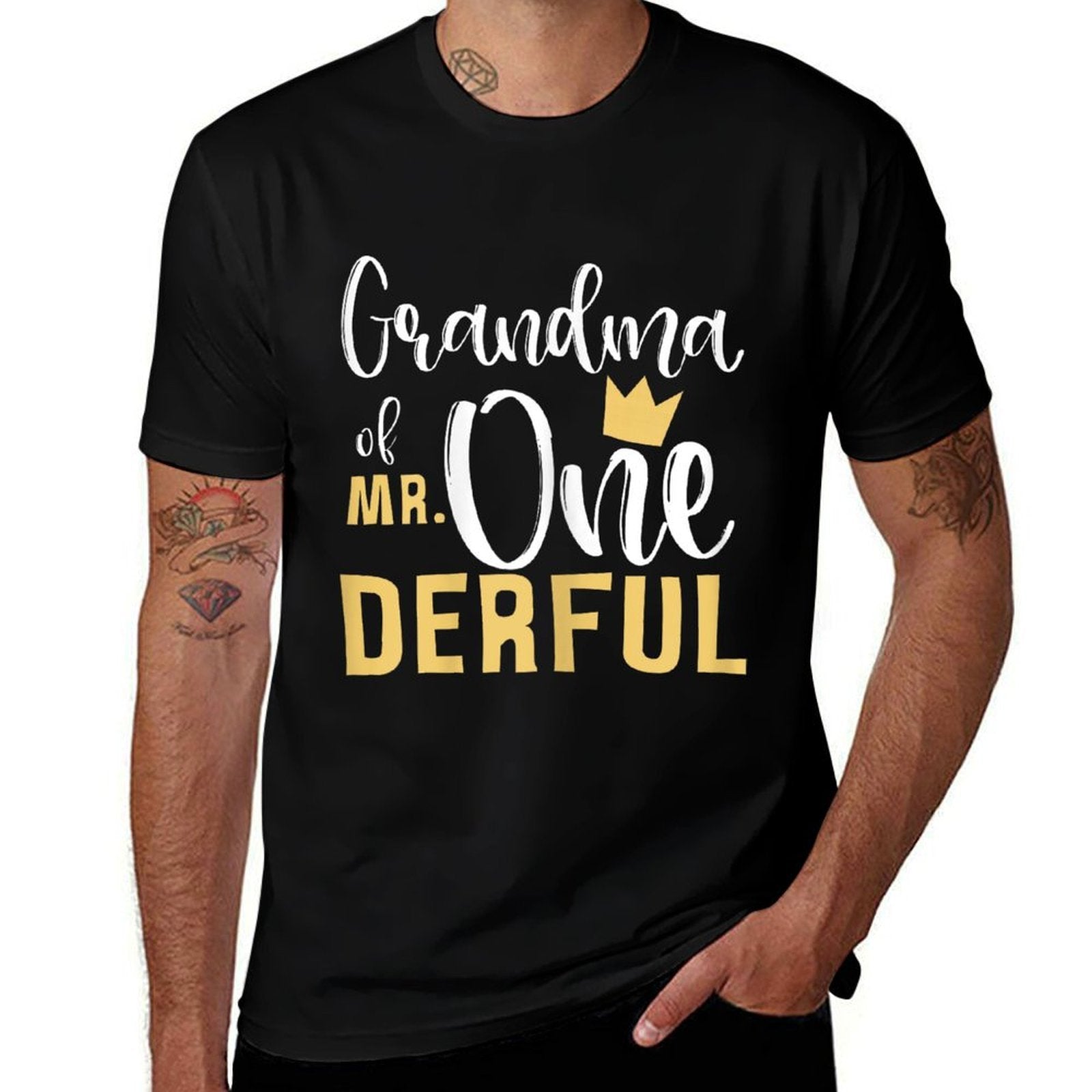 Grandma of Mr Onederful 1st Birthday First One-Derful Party  Soft T-Shirt