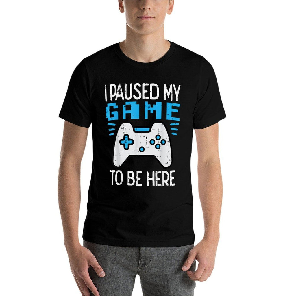 Paused My Game Gamer Controller Gaming Boys Kids Men Youth  Versatile T-Shirt