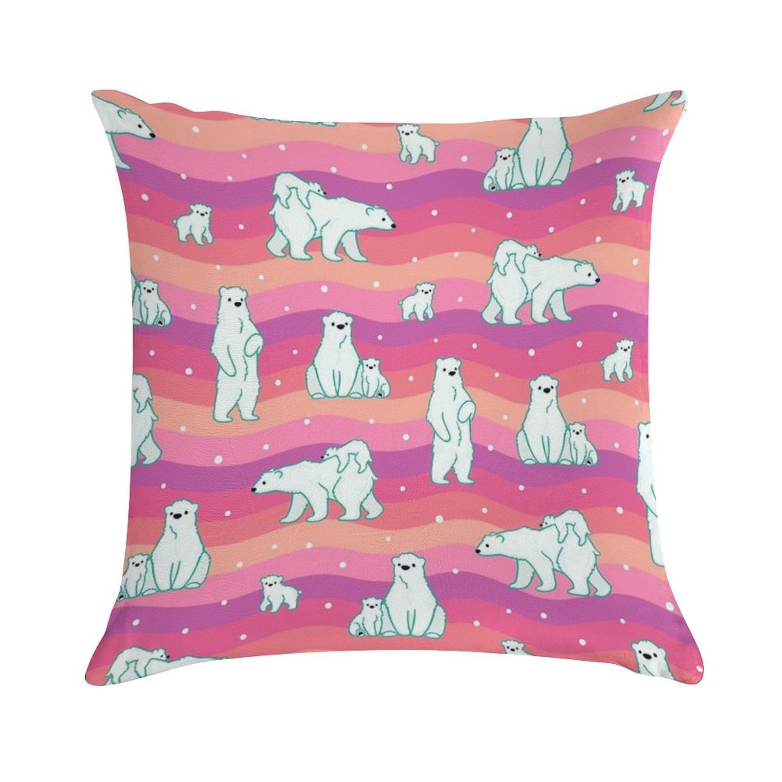 Polar Sunset Soft Gift Ready Throw Pillow