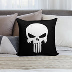 Punisher Skull Inspired Soft Reinforced Edging Throw Pillow