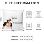 That Was Cringe  Pizza Tower Soft Home Decor Throw Pillow