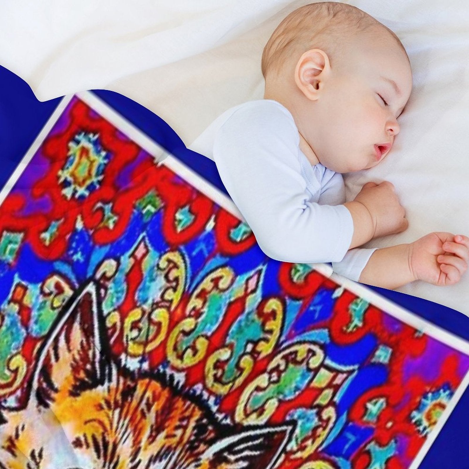 CAT PLAYING A PIANO  Vintage Psychedelic Abstract Louis Wain Print Wrinkle-free Throw Blanket