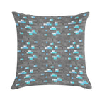 Minecraft Diamond Block Funny Meme Pixel Art Soft Bedroom Essential Throw Pillow
