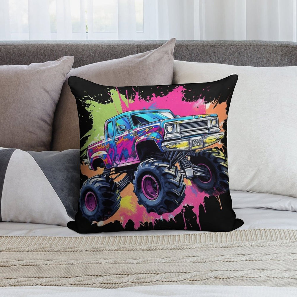 Cool Truck Soft Bedroom Essential Throw Pillow