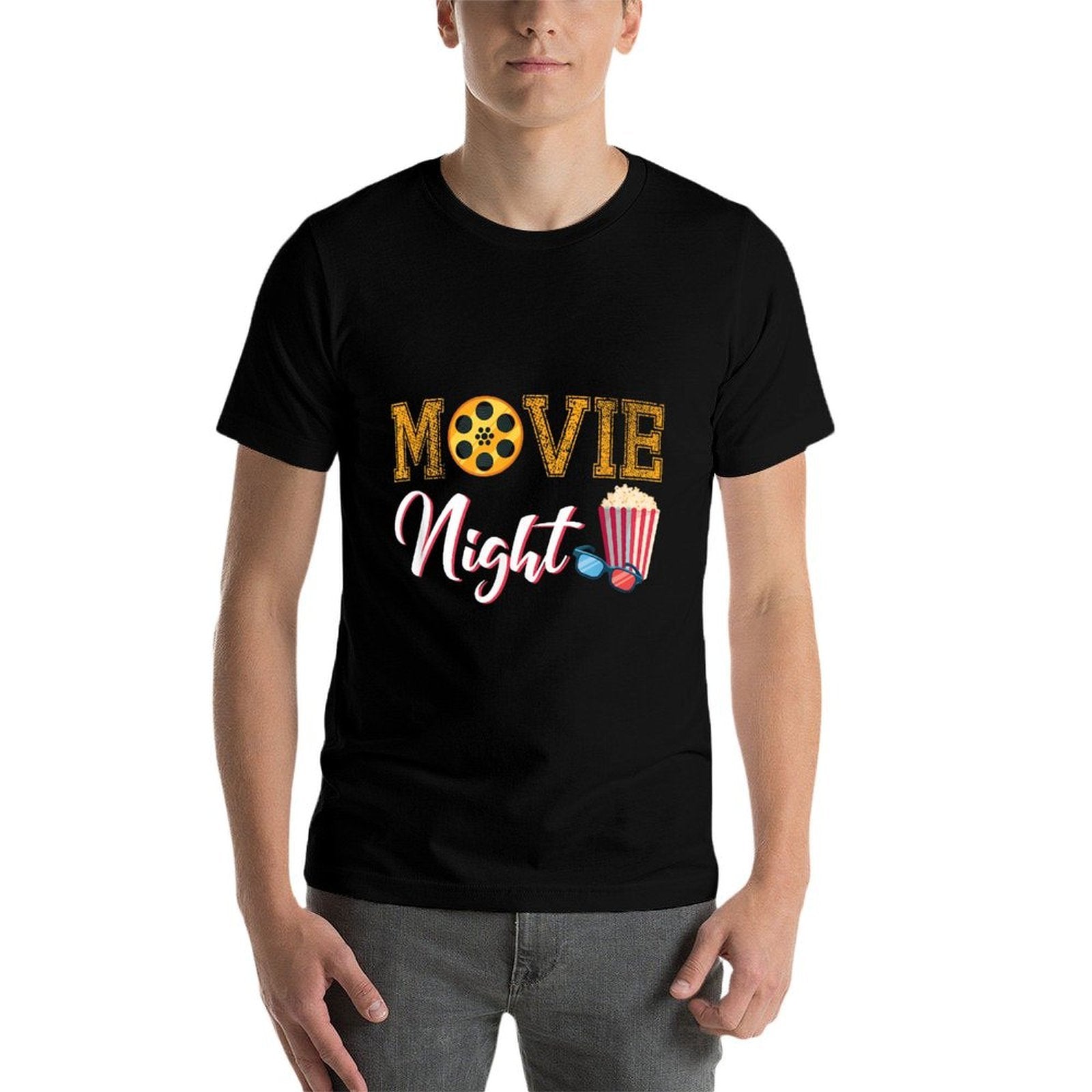 Movie Night Funny Movie And Theater Apparel for Teens Kids  Classic T-Shirt