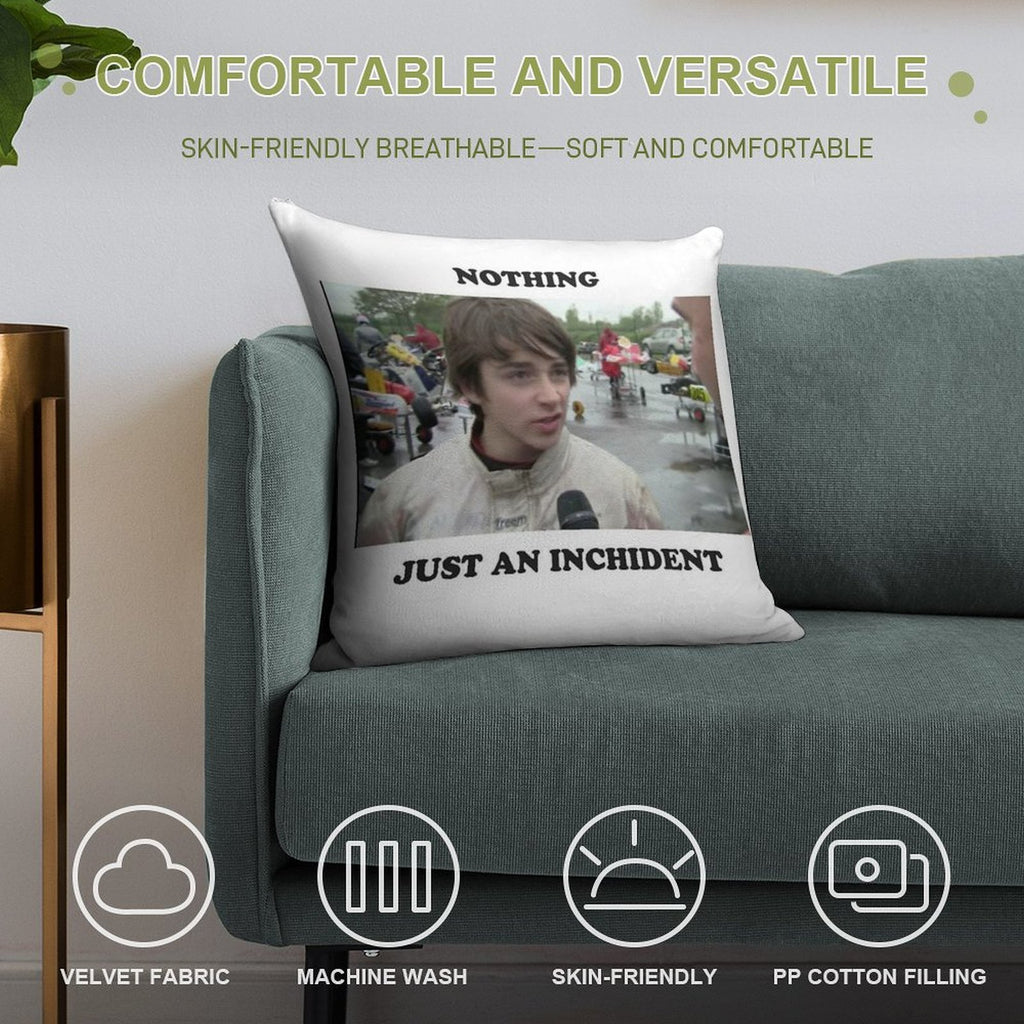 Nothing Just An Incident Charles Leclerc Soft Hidden Zipper Throw Pillow