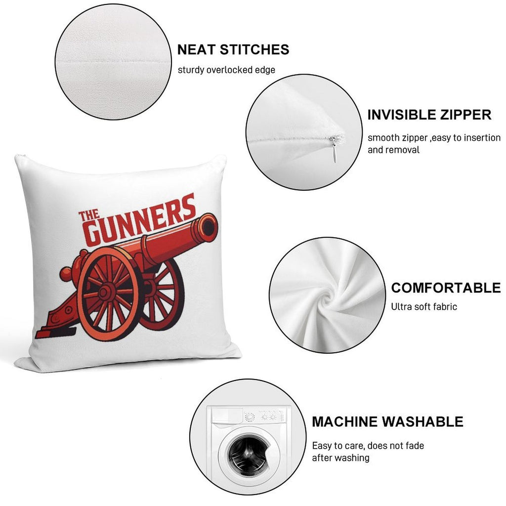 Gunners Soft Gift Ready Throw Pillow