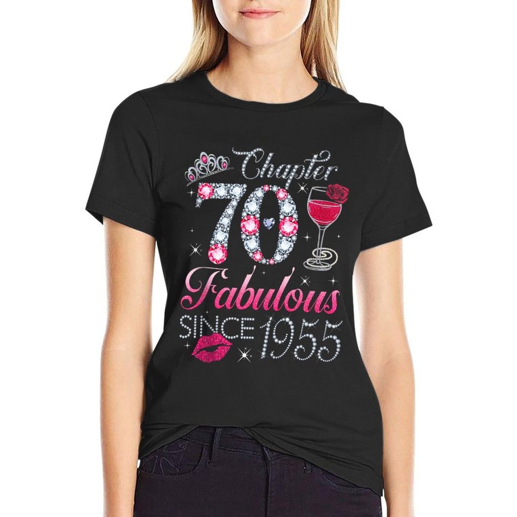 Chapter 70 Fabulous Since 1955 70Th Birthday Gift For Women  High-quality Stitching T-Shirt