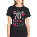 Chapter 70 Fabulous Since 1955 70Th Birthday Gift For Women  High-quality Stitching T-Shirt