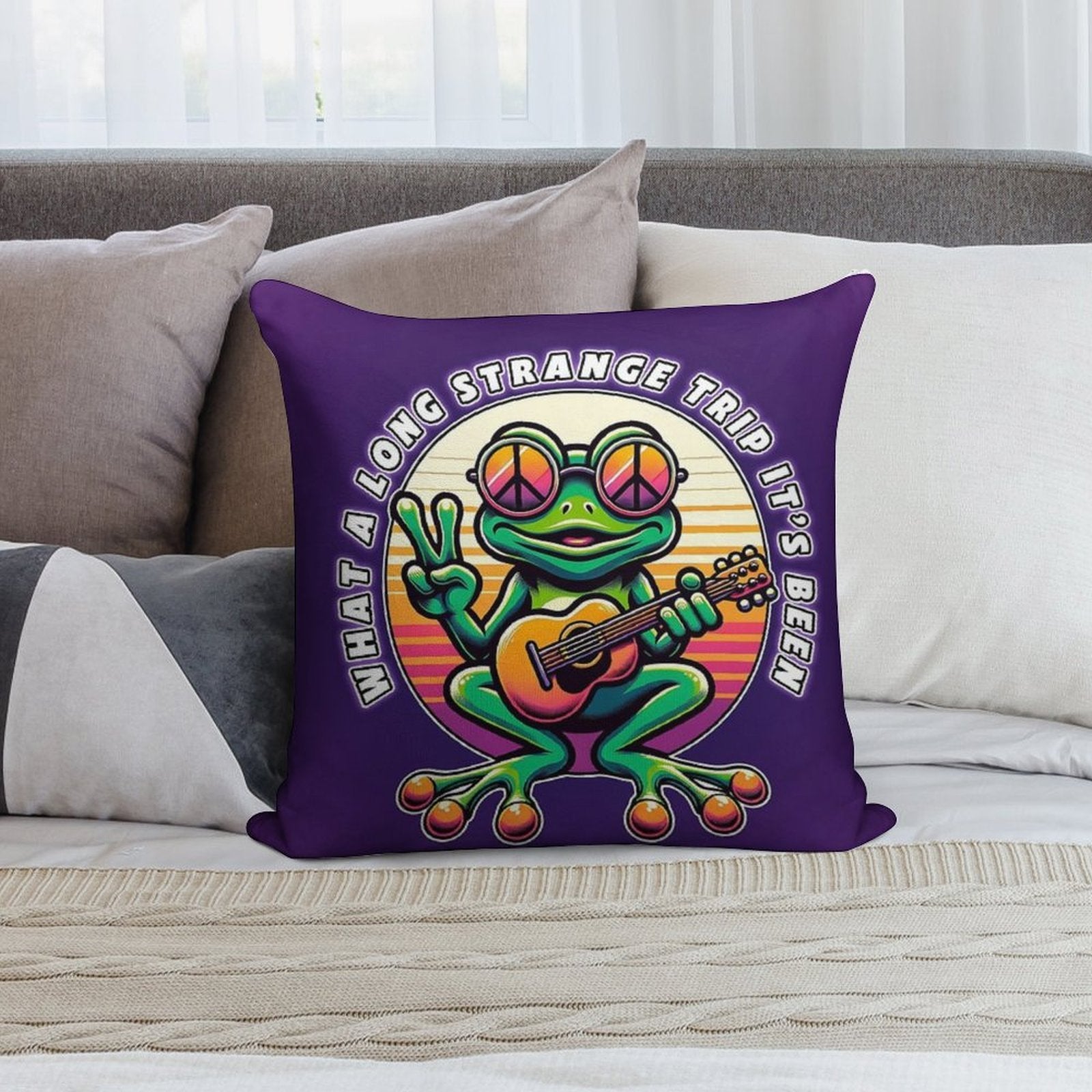 What A Long Strange Trip Soft Gift Ready Throw Pillow