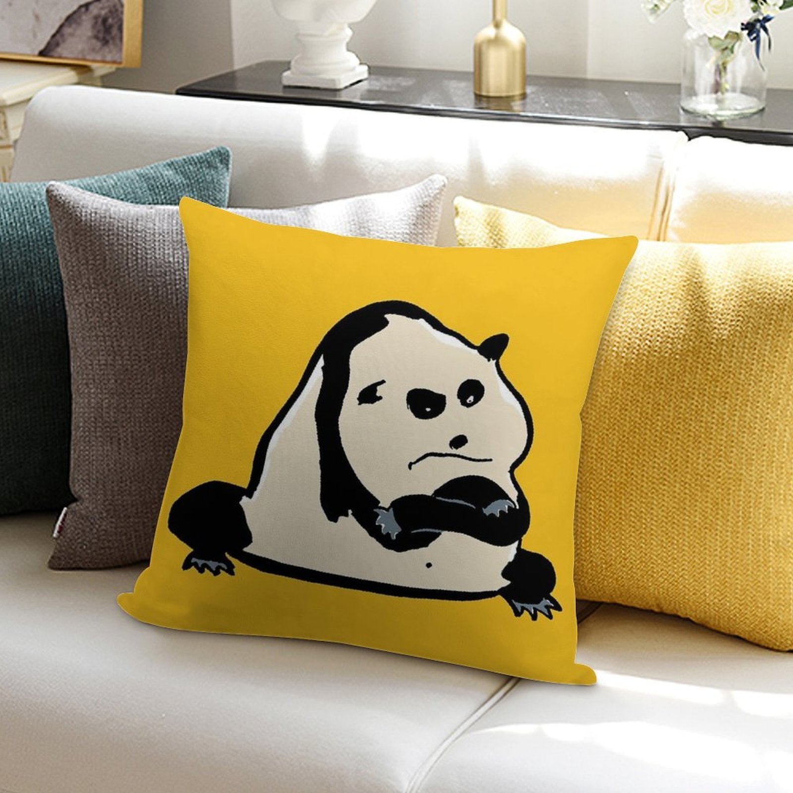 Panda Bear Soft Ultra-Soft Texture Throw Pillow