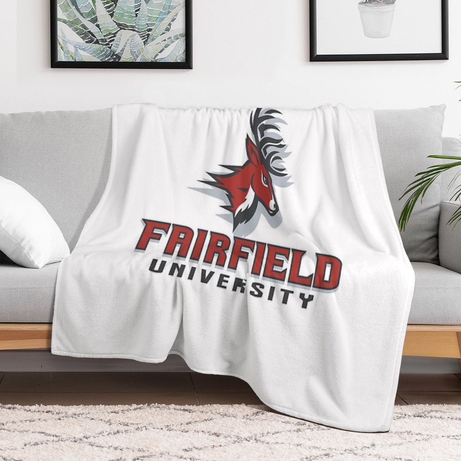 Fairfield Stags Velvety-soft Throw Blanket