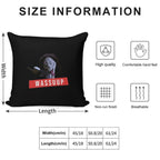 Wassup Scream Scary Movie Fun Soft Short Plush Fabric Throw Pillow
