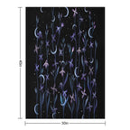 Greeting to The Moon - Matthiola Easy Care Throw Blanket