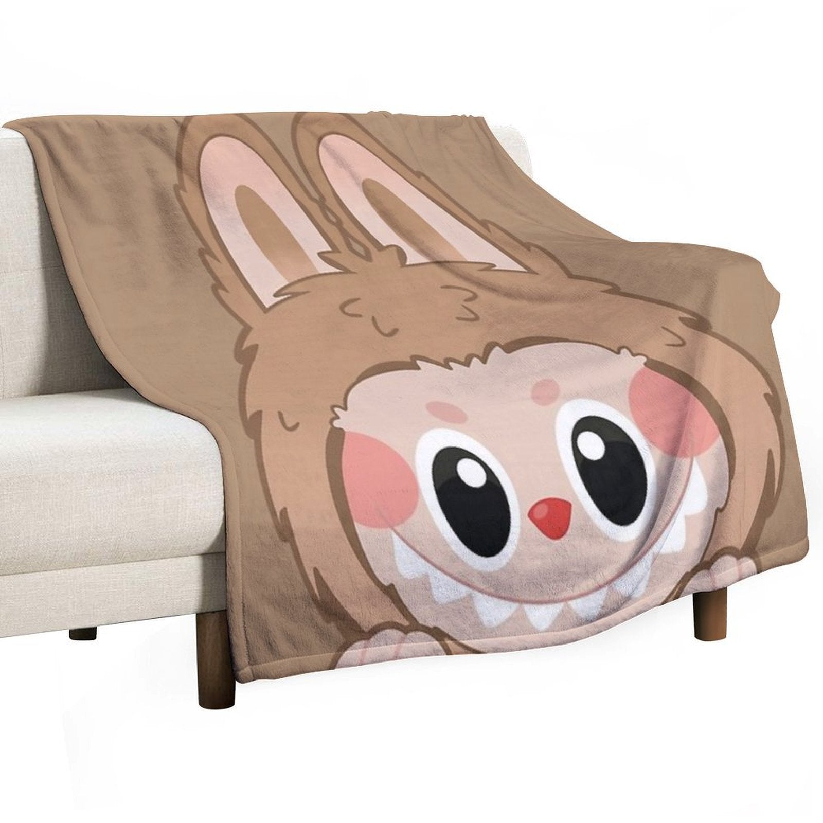 Labubu Toffee Peeker V2 Comfort Throw Blanket