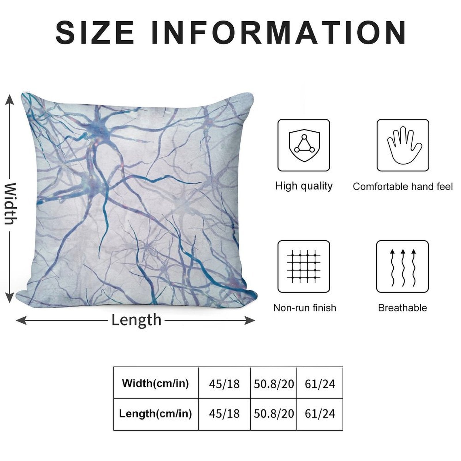 Neural Network, Illustration (C0470277) Soft Easy Maintenance Throw Pillow