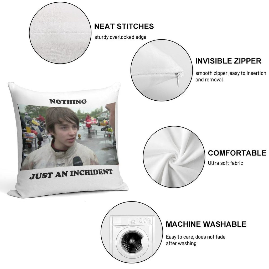 Nothing Just An Incident Charles Leclerc Soft Hidden Zipper Throw Pillow