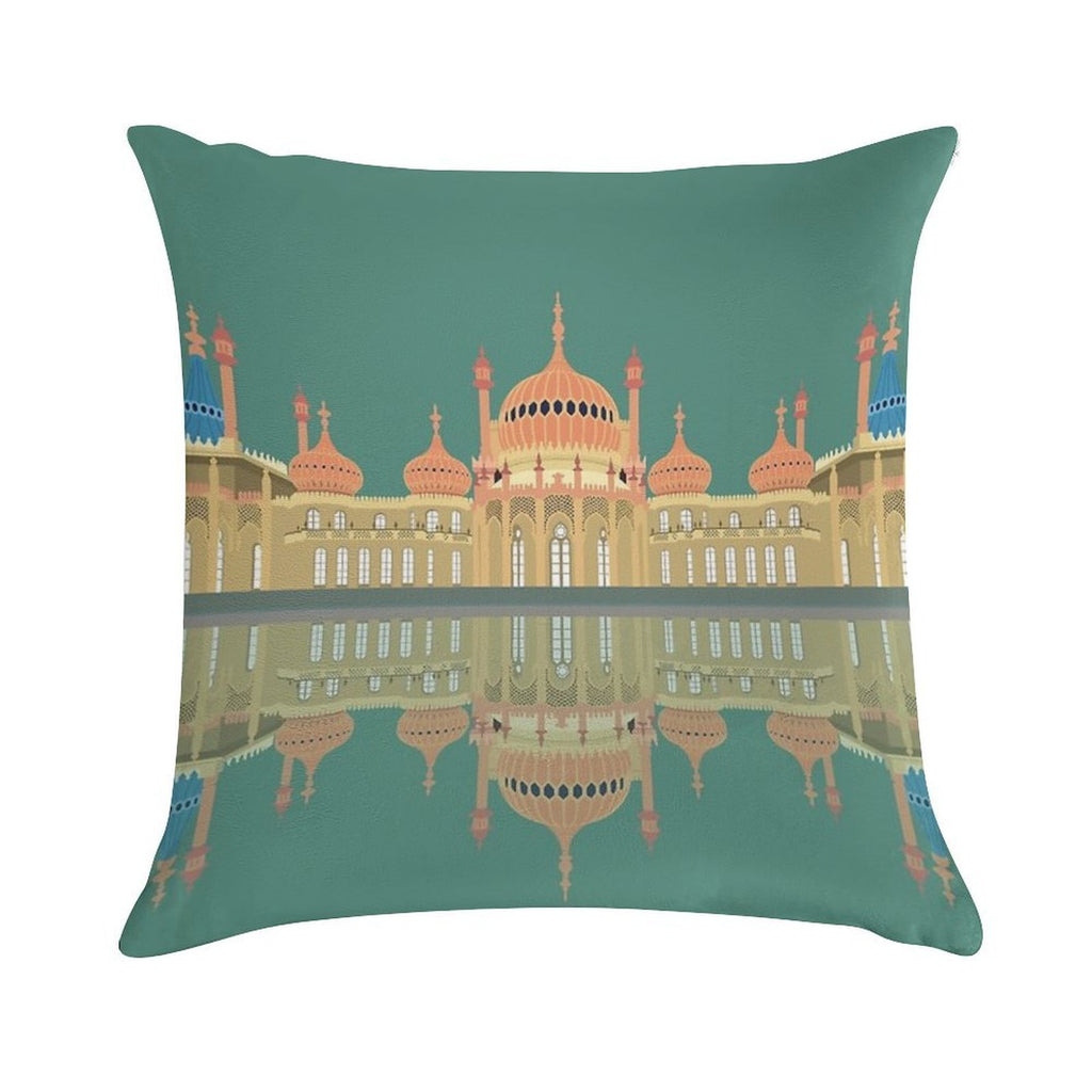 Royal Pavilion Brighton Soft Short Plush Fabric Throw Pillow
