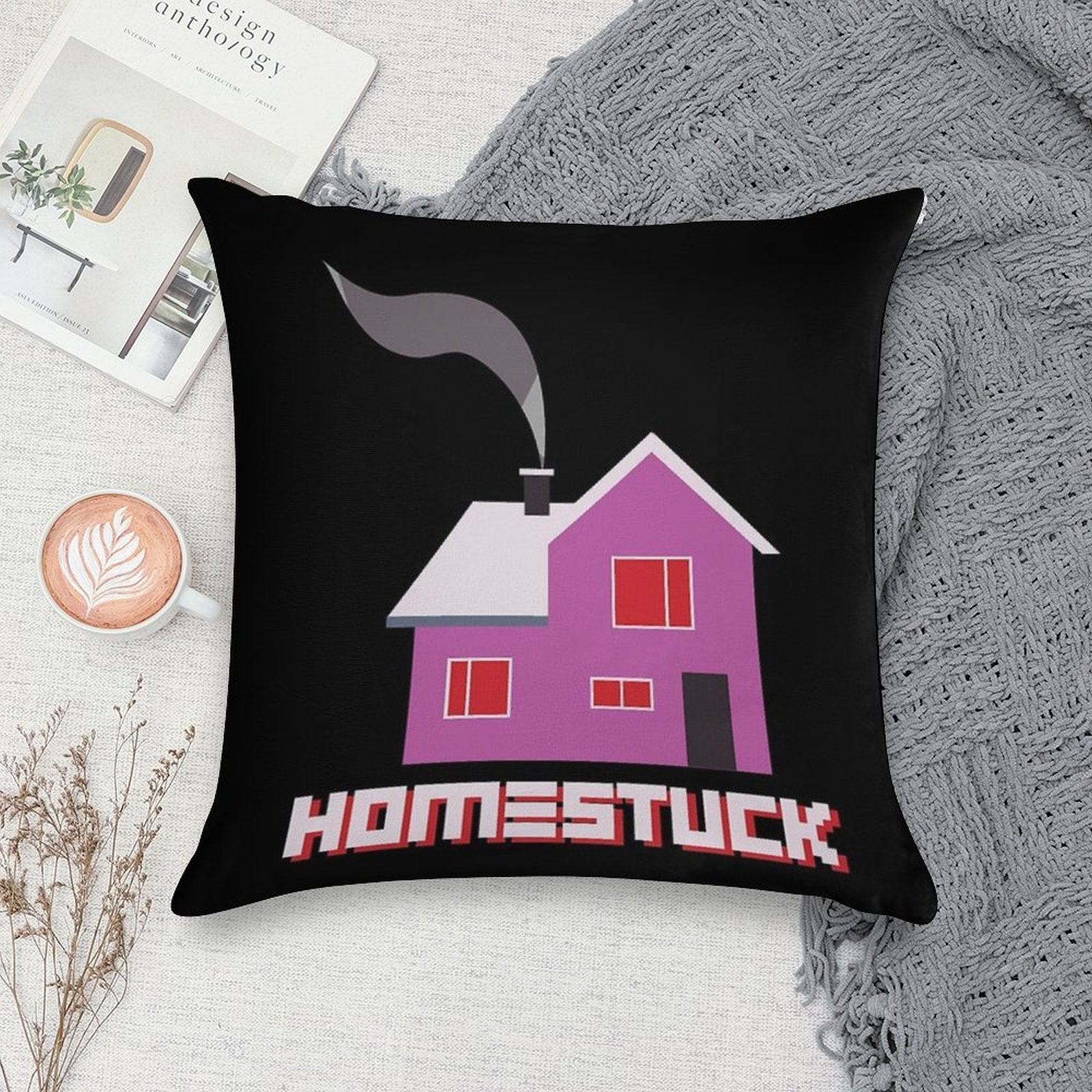 Homestuck Home House Book 4 Colors Soft Fade-Resistant Throw Pillow