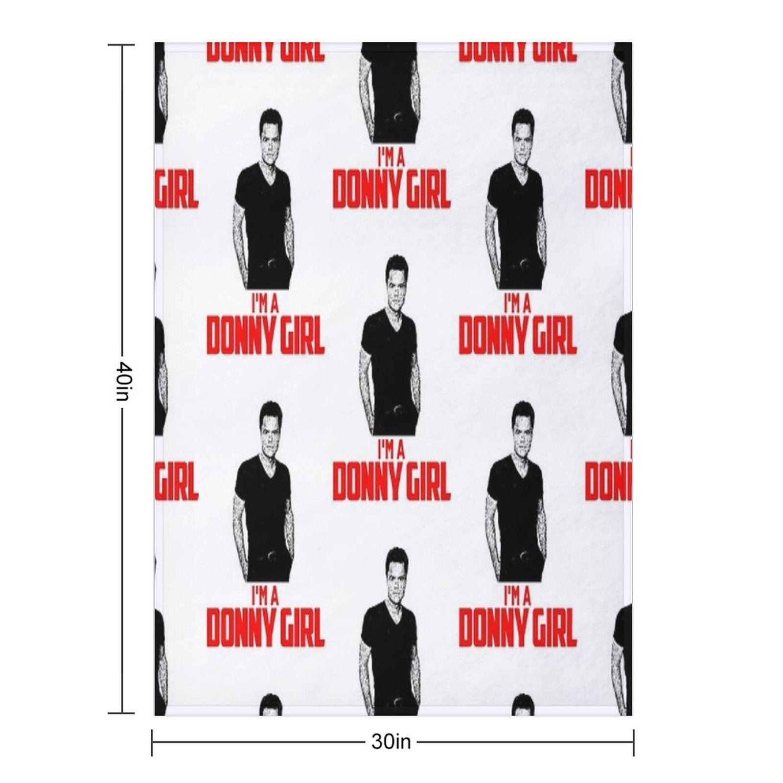 Donny Osmond I'm A Donny Girl Comfort Throw Blanket