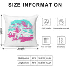 Miami Vice Sunset Soft Ultra-Soft Texture Throw Pillow