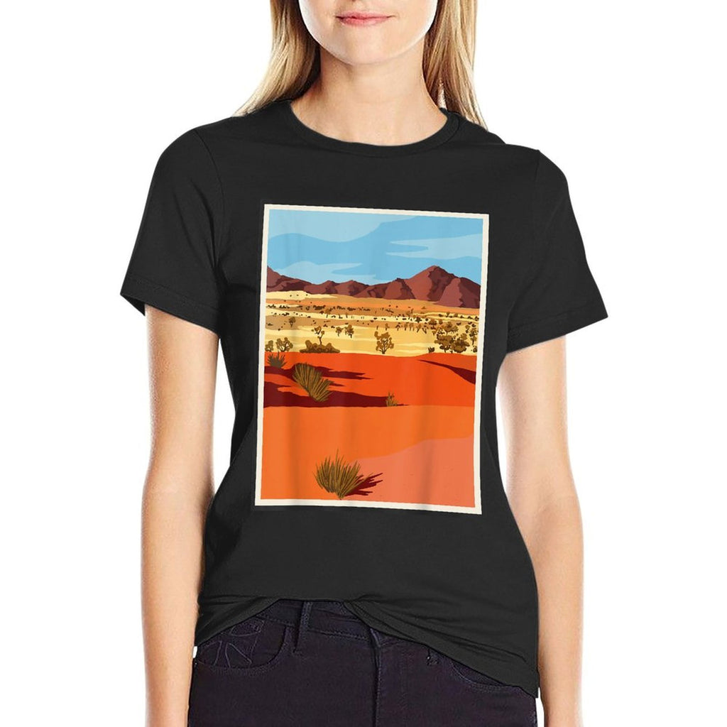 Desert Wasteland Landscape  Slim-fit Cut T-Shirt