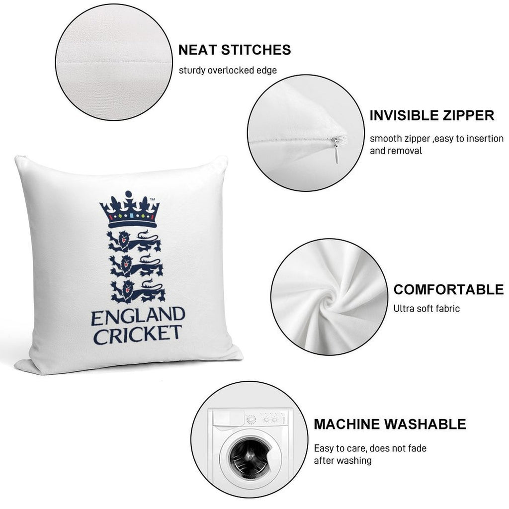 England Cricket Soft Multiple Sizes Throw Pillow