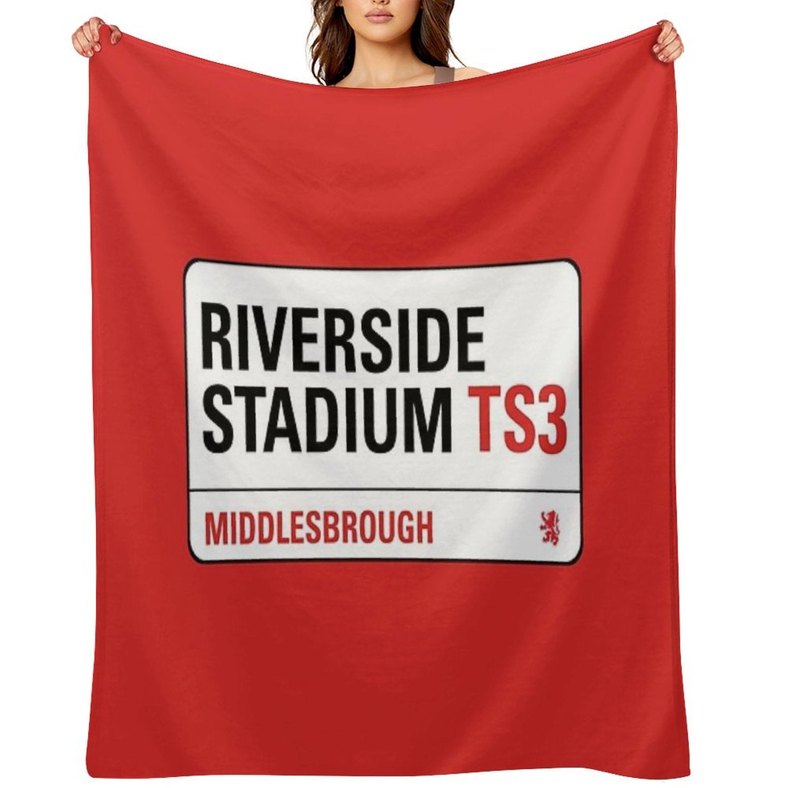 Riverside Stadium Middlesbrough Machine-washable Throw Blanket
