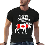 Canada Day Maple Leaf Kids Youth Toddler Boy Girl Moose  Moisture-wicking T-Shirt