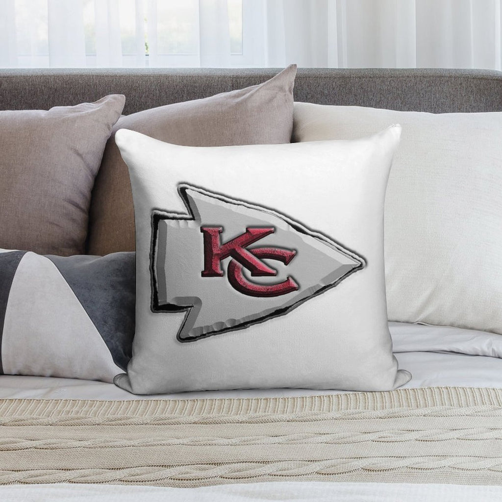 Basic Kansas City Chiefs Logo Soft Multiple Sizes Throw Pillow