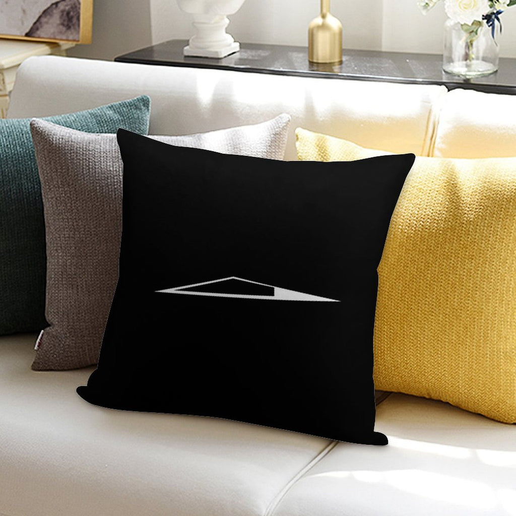 Tesla Cybertruck Minimalist Glowing Triangle Soft Skin-Friendly Throw Pillow