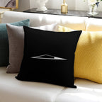 Tesla Cybertruck Minimalist Glowing Triangle Soft Skin-Friendly Throw Pillow