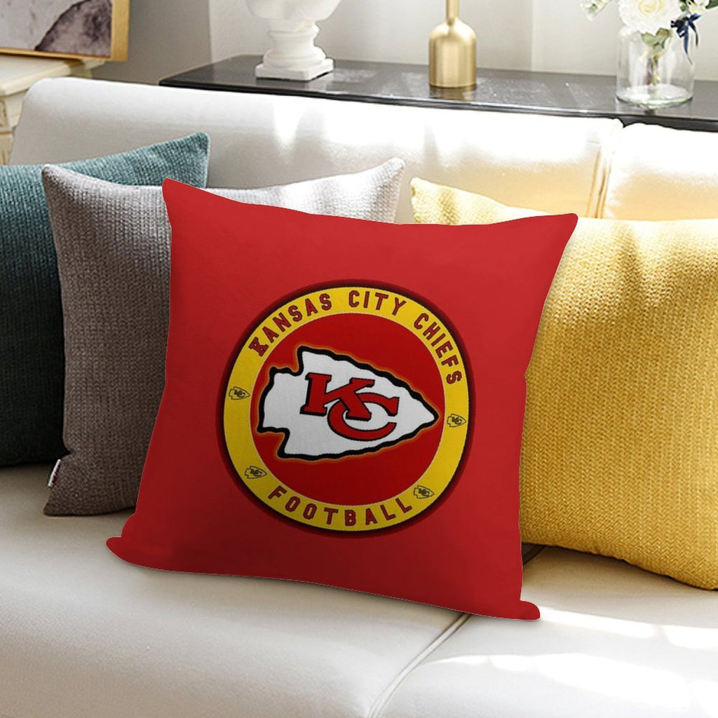 Chiefs-kansas Soft Hidden Zipper Throw Pillow