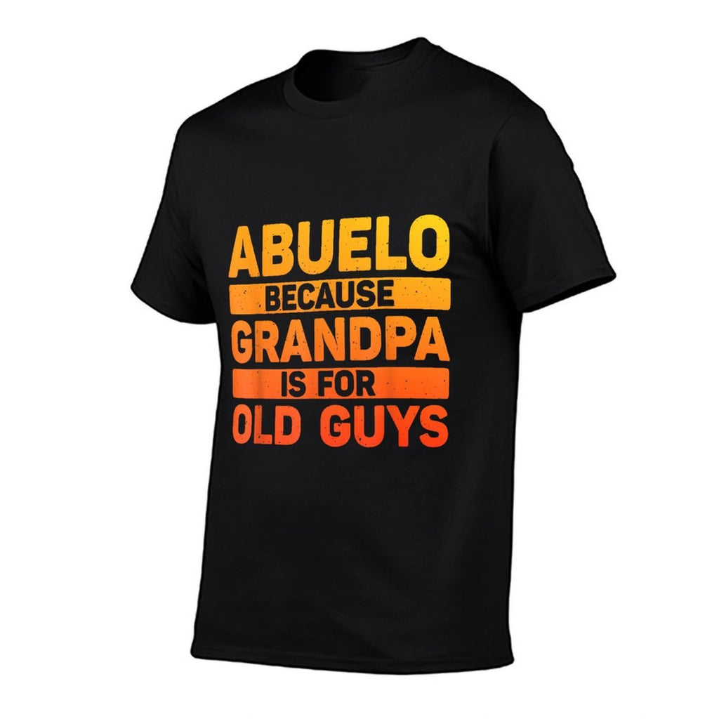 Abuelo Design For Grandpa From Grandkids Fathers Day Abuelo  Ribbed Collar T-Shirt