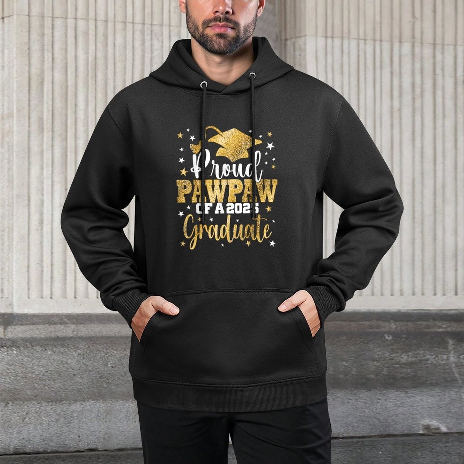 Proud PawPaw Of A Class of 2025 Graduate Senior Graduation Colorfast Hoodie