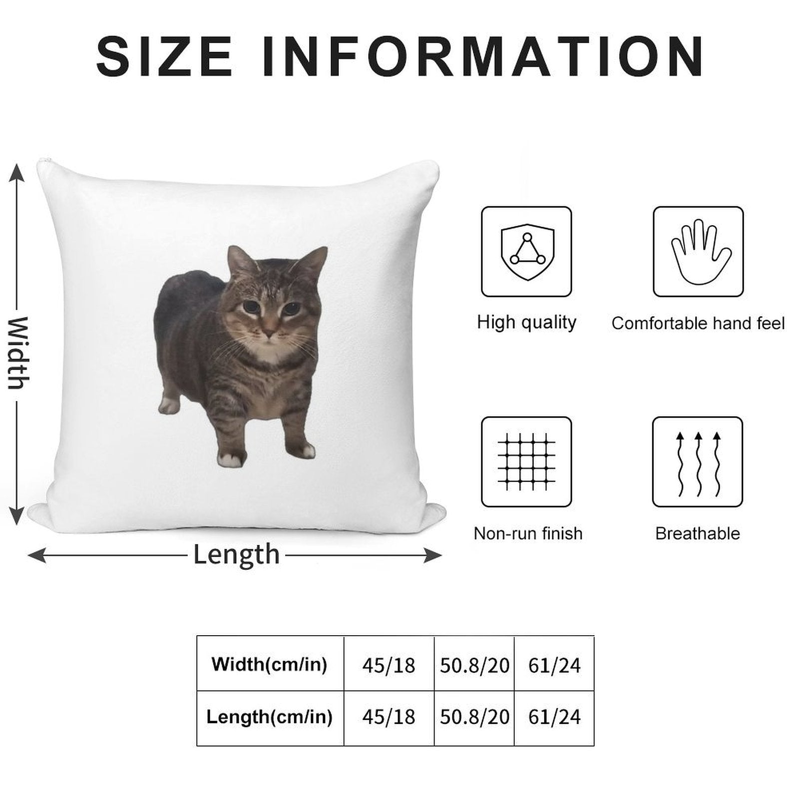 Spinning Oiia Oiia Cat Soft Shrink-Resistant Throw Pillow