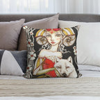 Werewolf Queen Soft Fade-Resistant Throw Pillow