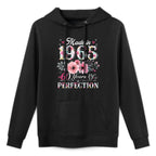 60 Year Old Made In 1965 Floral 60th Birthday Gifts Women Customizable Surface Hoodie