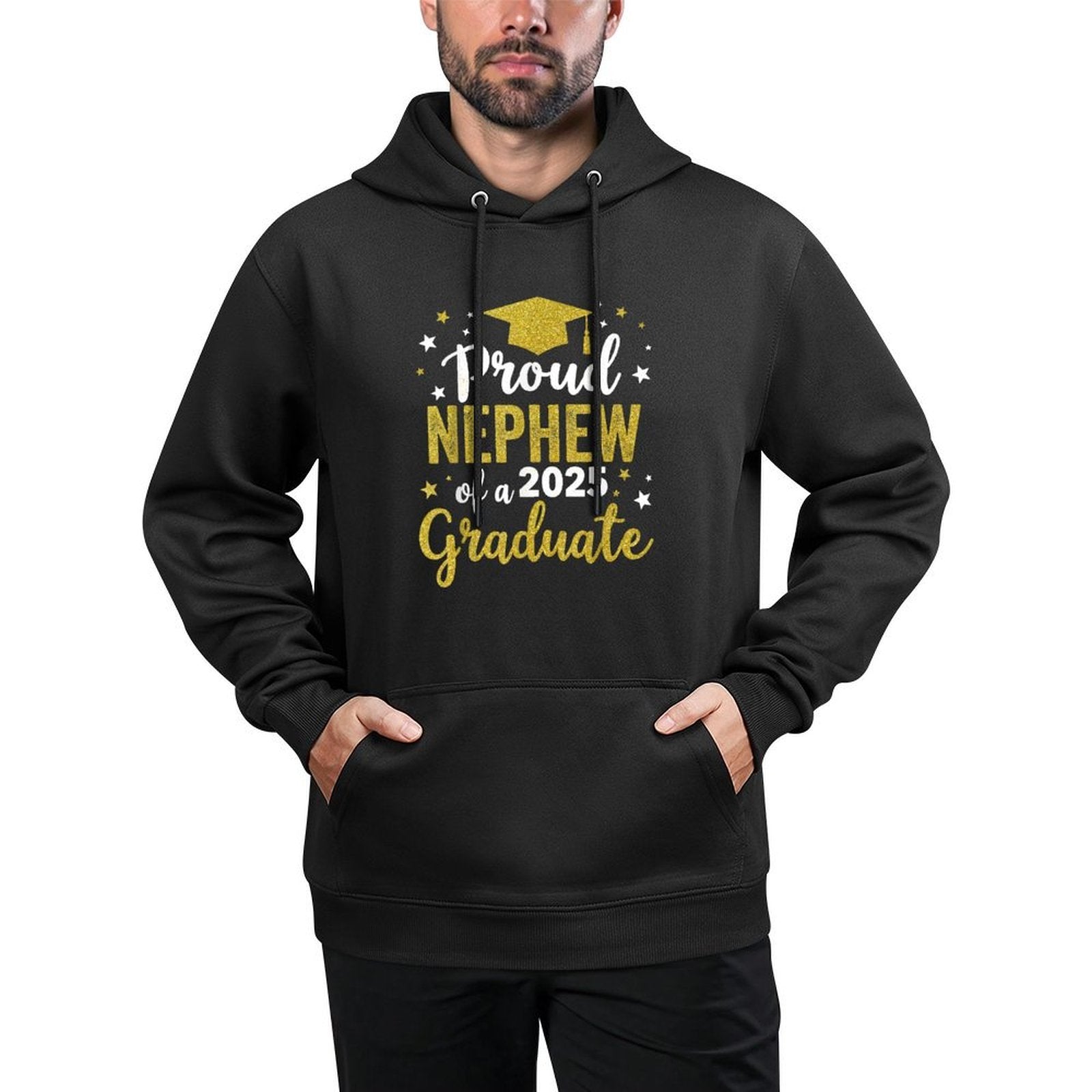 Nephew Senior 2025 Proud Nephew Of A Class Of 2025 Graduate Versatile Streetwear Hoodie