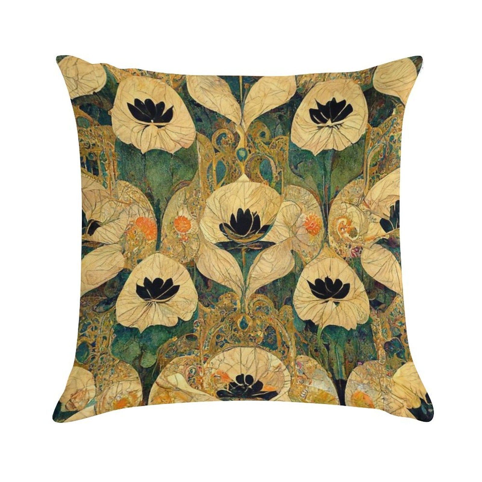 The Golden Era Soft High-Density Material Throw Pillow