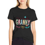 Blessed to Be Called Granny Floral Mother&#39;s Day  Rolled Sleeves T-Shirt