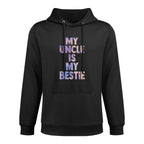 My Uncle Is My Bestie for Niece Nephew Matching Set Tie Dye Medium-Weight Fabric Hoodie
